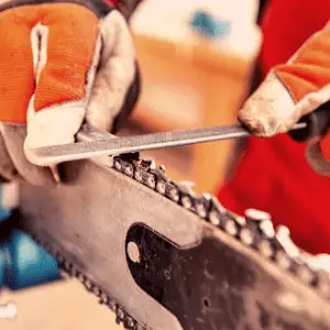 Sharpening your chainsaw unevenly